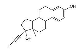 (8R,9S,13S,14S)-17-(2-iodoethynyl)-13-methyl-7,8,9,11,12,14,15,16-octahydro-6H-cyclopenta[a]phenanthrene-3,17-diol结构式