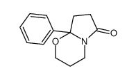 8a-phenyl-3,4,7,8-tetrahydro-2H-pyrrolo[2,1-b][1,3]oxazin-6-one结构式