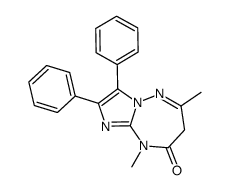 6,9-dimethyl-2,3-diphenyl-7H-imidazo[1,2-b][1,2,4]triazepin-8-one Structure