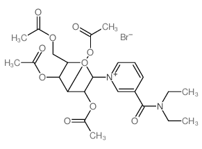 [3,4,5-triacetyloxy-6-[5-(diethylcarbamoyl)pyridin-1-yl]oxan-2-yl]methyl acetate Structure