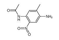 acetic acid-(4-amino-5-methyl-2-nitro-anilide)结构式