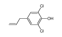 4-allyl-2,6-dichloro-phenol结构式