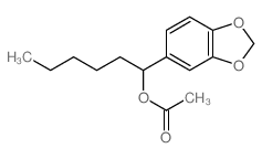 1-benzo[1,3]dioxol-5-ylhexyl acetate结构式