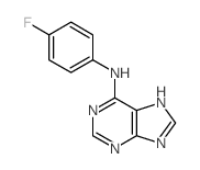 9H-Purin-6-amine,N-(4-fluorophenyl)-结构式