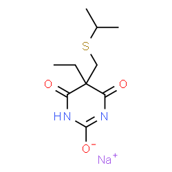 5-Ethyl-5-(isopropylthiomethyl)-2-sodiooxy-4,6(1H,5H)-pyrimidinedione picture