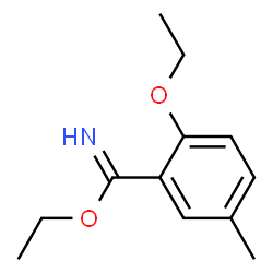 Benzenecarboximidic acid, 2-ethoxy-5-methyl-, ethyl ester (9CI) Structure