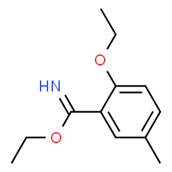 Benzenecarboximidic acid, 2-ethoxy-5-methyl-, ethyl ester (9CI) structure