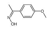 (Z)-1-(4-methoxyphenyl)ethanone oxime结构式
