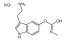2-[5-(methylcarbamoyloxy)-1H-indol-3-yl]ethylazanium,chloride Structure