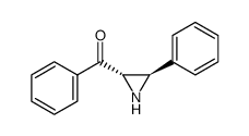 (2S*,3R*,trans) phenyl-3 benzoyl-2 aziridine结构式