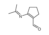 1-Cyclopentene-1-carboxaldehyde, 2-[(1-methylethylidene)amino]- (9CI) Structure