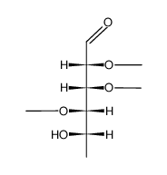 2,3,4-tri-O-methyl- L-rhamnose Structure