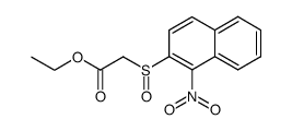 ethyl 2-((1-nitronaphthalen-2-yl)sulfinyl)acetate结构式