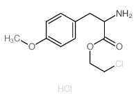 2-chloroethyl 2-amino-3-(4-methoxyphenyl)propanoate structure