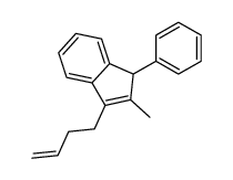 3-but-3-enyl-2-methyl-1-phenyl-1H-indene结构式