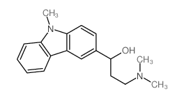 9H-Carbazole-3-methanol,a-[2-(dimethylamino)ethyl]-9-methyl-结构式