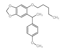 5-[1-(4-methoxyphenyl)ethyl]-6-pentoxy-benzo[1,3]dioxole结构式