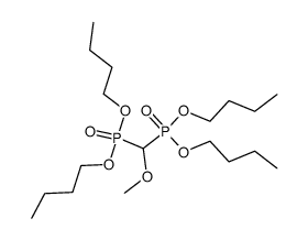 tetrabutyl (methoxymethylene)bisphosphonate Structure