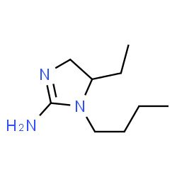 1H-Imidazol-2-amine,1-butyl-5-ethyl-4,5-dihydro-(9CI) structure