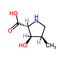 D-Proline, 3-hydroxy-4-methyl-, (3R,4R)- (9CI) Structure