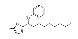 2-methyl-5-(1-(phenylselanyl)nonyl)furan结构式