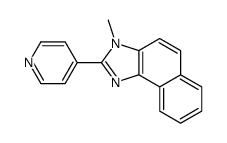 3-methyl-2-pyridin-4-ylbenzo[e]benzimidazole结构式