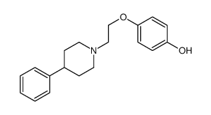 4-[2-(4-phenylpiperidin-1-yl)ethoxy]phenol结构式