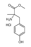ALPHA-METHYL-L-P-TYROSINE METHYL ESTER HYDROCHLORIDE structure