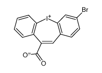 3-bromo-10-carboxydibenz[b,f]iodepinium betaine Structure
