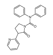 1-(Diphenylcarbamoyl)-3-(2-pyridyl)-2-pyrrolidon Structure