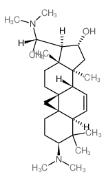 7-(Dimethylamino)-1-(1-(dimethylamino)ethyl)-3a,6,6,12a-tetramethyl-2,3,3a,3b,5a,6,7,8,9,11,12,12a-dodecahydro-1H-cyclopenta[a]cyclopropa[e]phenanthren-2-ol结构式