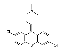 (Z)-2-Chloro-6-hydroxy-9-(3-dimethylaminopropylidene)thioxanthene Structure