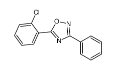 5-(2-chlorophenyl)-3-phenyl-1,2,4-oxadiazole Structure