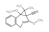 2,8b-dimethoxy-1,1-dimethyl-4H-cyclopropa[d][2]benzazepine-1a-carbonitrile结构式