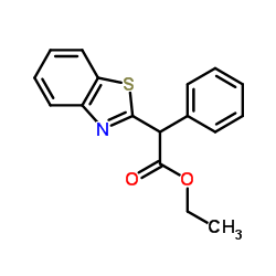 Ethyl 1,3-benzothiazol-2-yl(phenyl)acetate结构式