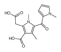 2-<1,4-dimethyl-3-carboxy-5-(1-methylpyrrol-2-yl)-carbonyl-1H-pyrrole>acetic acid Structure