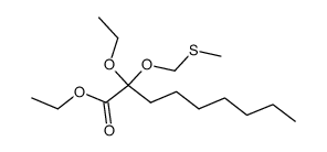 ethyl 2-ethoxy-2-((methylthio)methoxy)nonanoate Structure