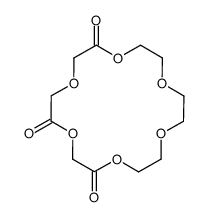 1,4,7,10,13,16-hexaoxacyclooctadecane-2,5,9-trione Structure
