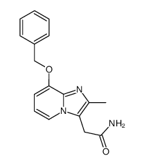 2-(8-(benzyloxy)-2-methylimidazo[1,2-a]pyridin-3-yl)acetamide Structure
