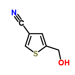 5-(hydroxymethyl)thiophene-3-carbonitrile structure