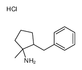 2-benzyl-1-methyl-cyclopentan-1-amine hydrochloride结构式