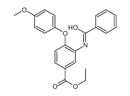 ethyl 3-benzamido-4-(4-methoxyphenoxy)benzoate Structure