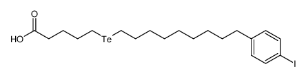 15-(p-iodophenyl)-6-tellurapentadecanoic acid Structure