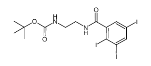 tert-butyl (2-(2,3,5-triiodobenzamido)ethyl)carbamate结构式