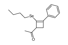 1-(2-butylselanyl-3-phenylcyclobut-2-en-1-yl)ethanone结构式