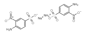 2-Nitroaniline-4-sulfonic acid ammmonium sodium salt结构式