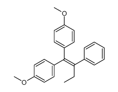 1-methoxy-4-[1-(4-methoxyphenyl)-2-phenylbut-1-enyl]benzene Structure