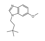 1-(3,3-dimethylbutyl)-6-methoxybenzimidazole结构式