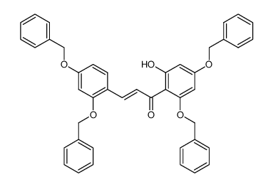 2,4,4',6'-tetrakis(benzyloxy)-2'-hydroxychalcone结构式