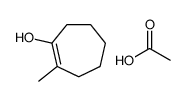 acetic acid,2-methylcyclohepten-1-ol Structure